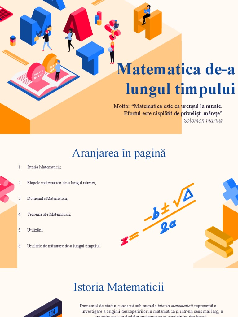 Prezentare La Matematică | PDF