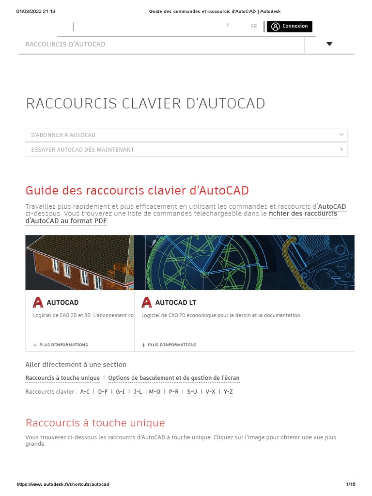 Autocad Echec Du Copier Vers Le Presse Papier Guide Des Commandes Et Raccourcis d'AutoCAD - Autodesk | PDF | AutoCAD |  Autodesk