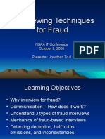 Interview Techniques for Detecting Fraud