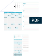 Planilla de Excel para Calendario
