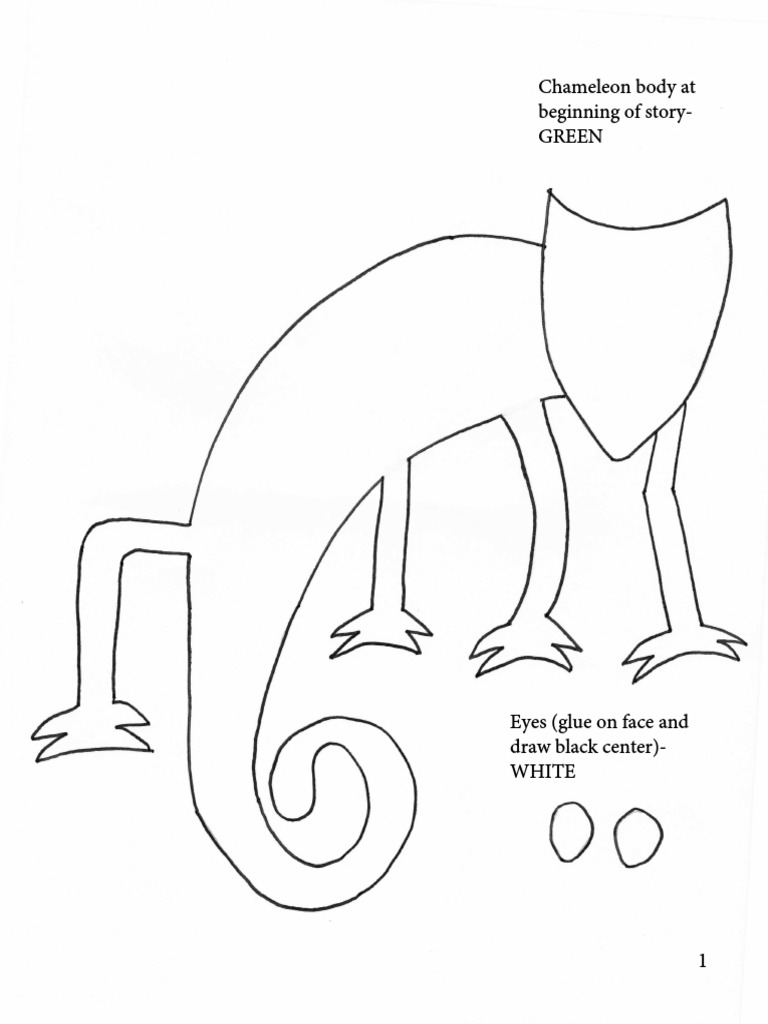 The Mixed Up Chameleon Template PDF