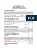 Solution-Comprehensive Problem 1: A. Computation of Total Income: 1. Income From Salary