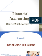 Financial Accounting I: Winter 2020-Lecture "2"