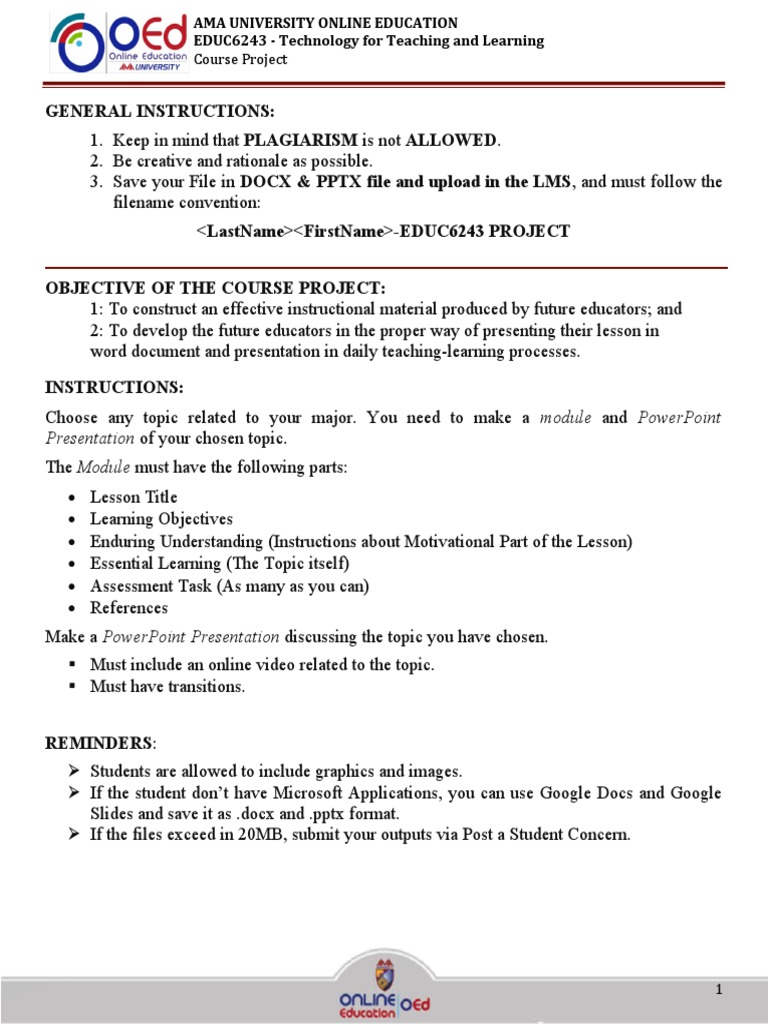 EDUC6243 - Technology For Teaching and Learning | PDF | Microsoft Power ...