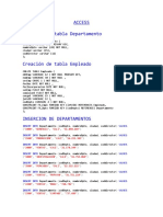 Creación de Tablas SQL