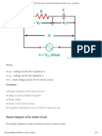 What Is RC Series Circuit - Phasor Diagram and Power Curve - Circuit Globe