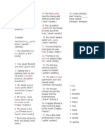 Grammar Worksheet Adjectives and Adverbs