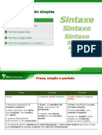 Sintaxe do periodo simples