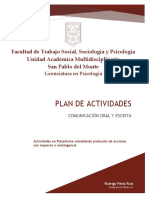 Planes de Actividades Comunicación Oral y Escrita R.P.R