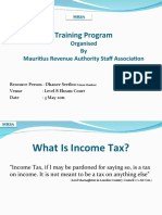 Training Program: Organised by Mauritius Revenue Authority Staff Association