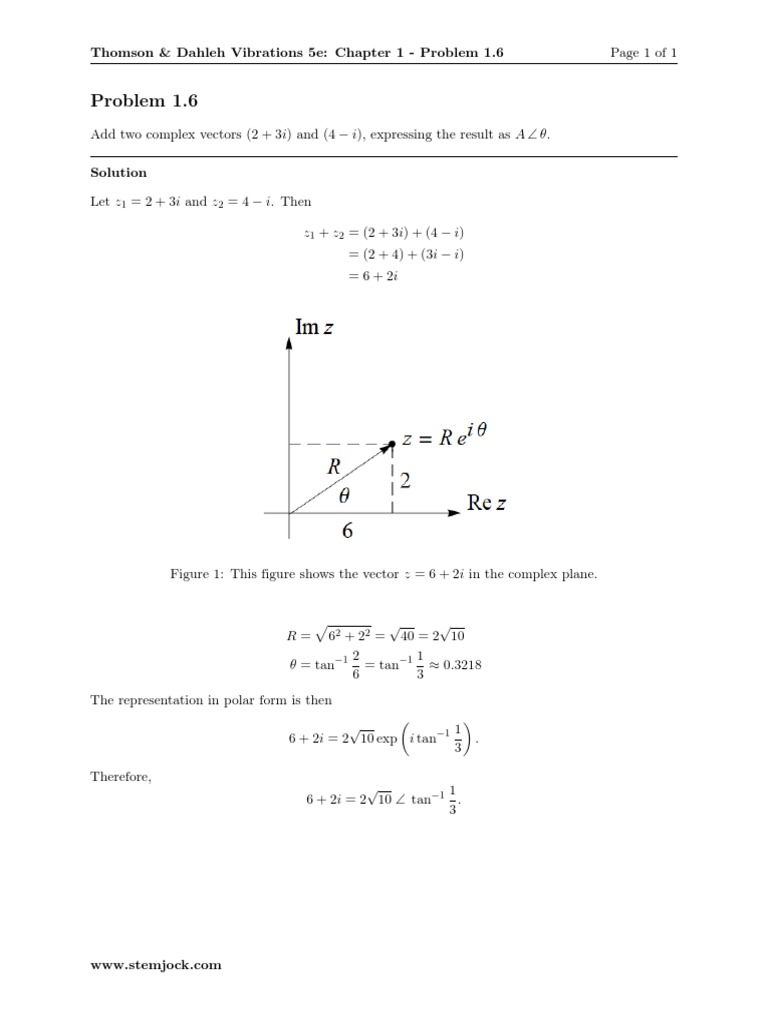 Complex Vector Addition Guide | PDF