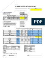 Formato para Diseño de Mezcla Concreto UNLOCKED.