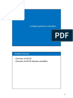 Configuring Domain Controllers: Overview of AD DS Overview of AD DS Domain Controllers