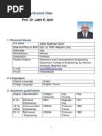 Prof. Dr. Jabir S. Aziz: Curriculum Vitae