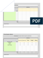 Prioritization Matrix: Alternatives