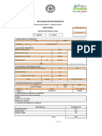 Declaracion Residuos