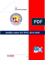 Análisis Saber TyT TPOC 2018-2020