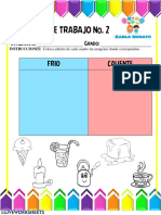 Hoja de Trabajo No. 2: Frio Caliente