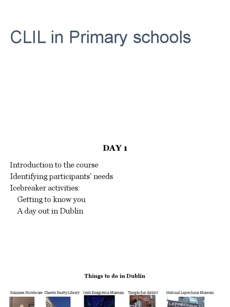 CLIL in Primary Schools | PDF | Language Arts & Discipline