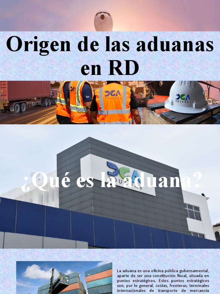 Origen De Las Aduanas En Rd Pdf Aduana El Comercio Internacional