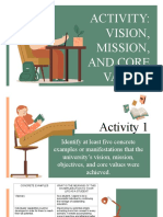 Activity: Vision, Mission, and Core Values