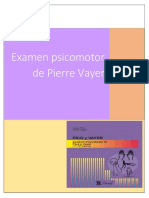 Evaluación Psicomotriz de Pierre Vayer