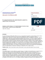 17.1 - El Comportamiento de Salud Desde La Salud - La Salud Como Un Proceso