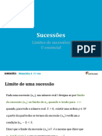 Limites de Sucessões O Essencial