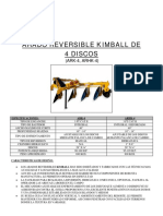 Arado reversible Kimball de 4 discos ARK-4 y ARHK-4