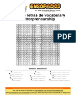 Sopa de Letras de Vocabulary Entrerpreneurship