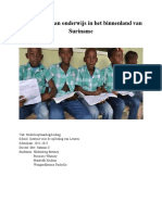 Verbetering Van Onderwijs in Het Binnenland Van Suriname