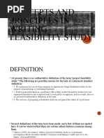 Concepts and Principles in Writing Feasibility Study: Chapter 1: Introduction