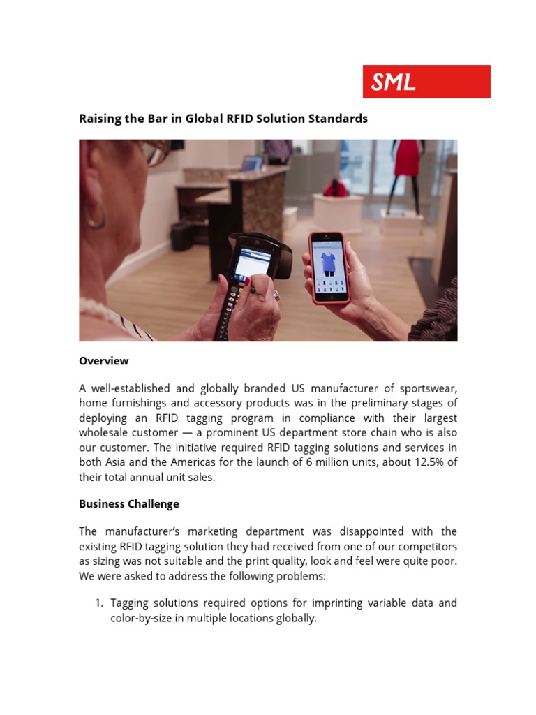 Raising The Bar in Global RFID Solution Standards | PDF | Radio ...