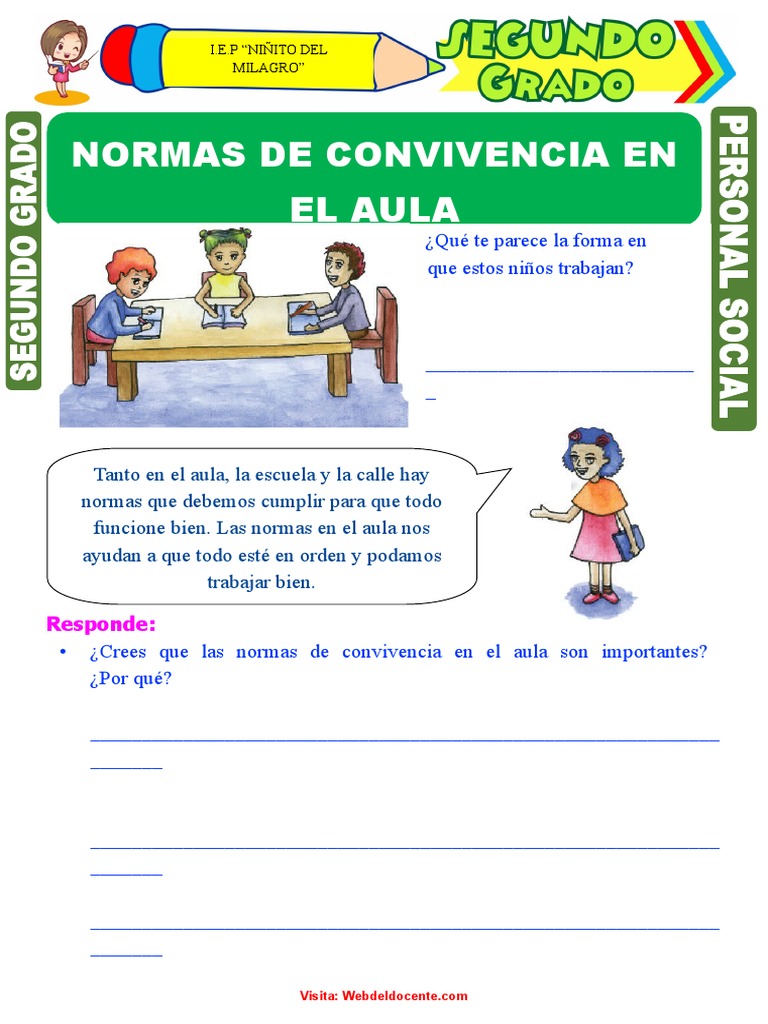 Normas de Convivencia en el Aula | PDF | Crecimiento personal y profesional