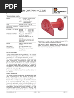 Jumbo Water Curtain Nozzle: HD Fire Protect Pvt. Ltd. Technical Data