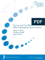 Poverty and Civil War: What Policymakers Need To Know: Susan E. Rice Corinne Graff Janet Lewis