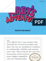 Kirby´s Adventure NES Manual