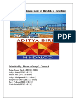 Group 4 (Fin Group 2) Report On Hindalco