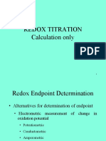 Redox Titration Calculation