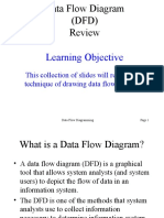 Learning Objective: This Collection of Slides Will Review The Technique of Drawing Data Flow Diagrams