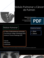 Nódulo Pulmonar y Cáncer de Pulmón