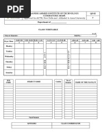 QP 5 - 7,8 Class Time Table