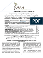 UPAN Newsletter Volume 9 Number 2 February 2022