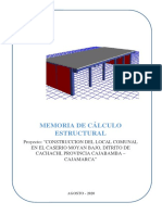 Memoria de Calculo Estructural Local Comunal