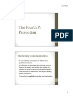 The Fourth P: Promotion: Marketing Communication