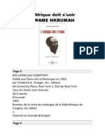 L'Afrique Doit S'unir KWAME NKRUMAH