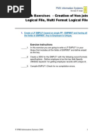 DDS Lab Exercises - Creation of Non Join Logical File, Multi Format Logical File