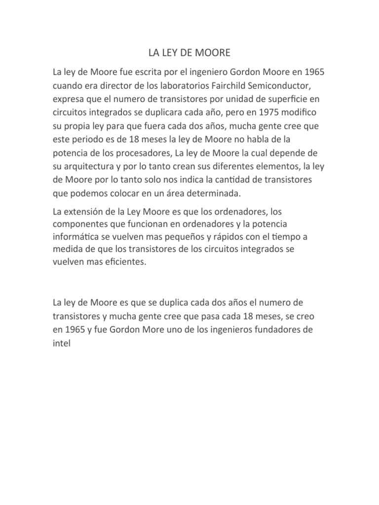 La ley de moore pdf