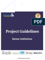 Sri Sai Ram Engineering College Project Guidelines
