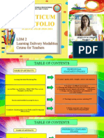 Practicum Portfolio: LDM 2 Learning Delivery Modalities Course For Teachers